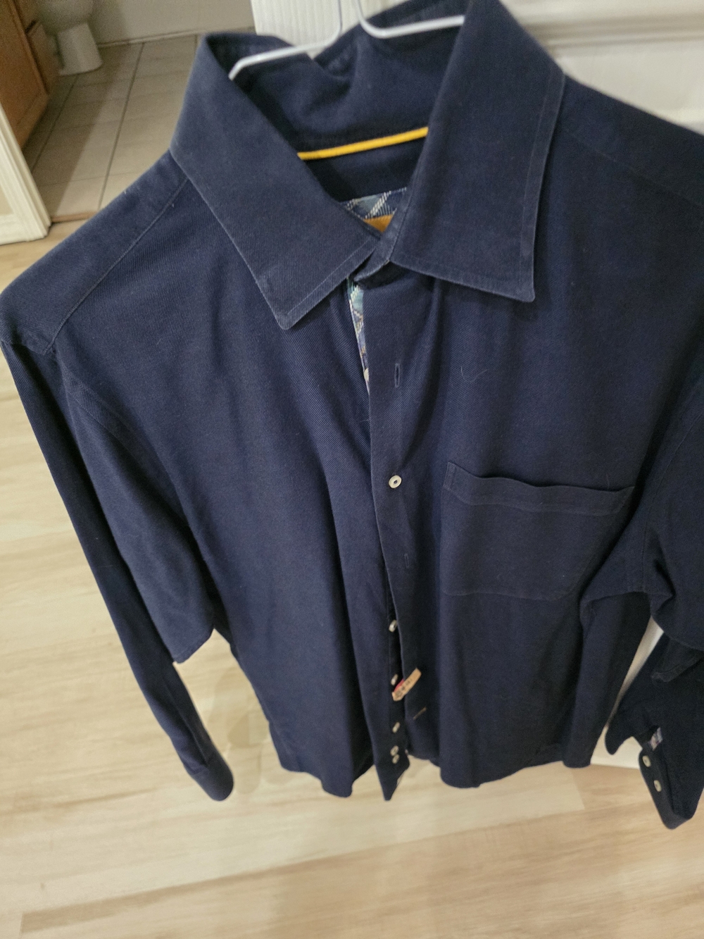Robert Talbott Navy Lightweight Dress Shirt